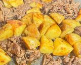 新じゃがと牛肉の焼肉のタレ炒め🥔🥩🔥作り方5写真