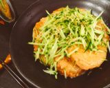 ＊茄子とたらこパスタソースの胡瓜添え＊作り方4写真