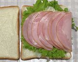 ハムとアボカドのサンドイッチ作り方4写真