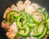 鶏肉のオクラ＆ゴーヤーチャンプルー作り方1写真