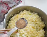 キャベツと長芋を使った定番のお好み焼き作り方8写真
