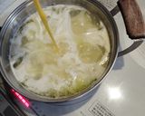姜葱醤を使った豆腐と玉子のスープ作り方4写真