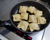 れんこんとひき肉の焼き巾着作り方5写真