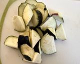 焼き豆腐・鶏・なす・きのこ煮作り方2写真
