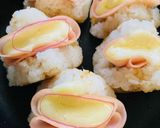 パンに魂売った焼きおにぎり③ハムチーズ作り方9写真