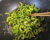 ゴーヤと小海老の炒め物作り方3写真