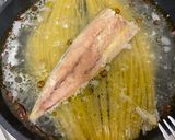 ワンパン💥サバのオイルスープパスタ作り方3写真