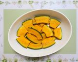 子供喜ぶ簡単夕飯トースターかぼちゃチーズ焼き副菜作り方4写真
