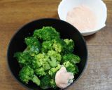 ブロッコリーの梅マヨ添え作り方4写真