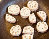 れんこん肉だんごの甘辛照り焼き作り方3写真