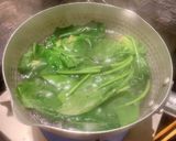 ほうれん草のグリーンクリームパスタ作り方2写真