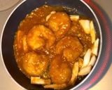 エビチリアレンジ卵とじ作り方4写真