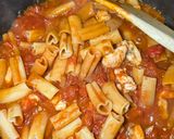 トマトと鶏肉のドライカレー風マカロニ作り方8写真