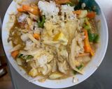 お一人様野菜たっぷりキムチウスター味炒飯作り方16写真