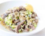 おつまみに【砂肝のにんにくネギ塩炒め】作り方6写真