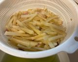 鶏むね肉とヤーコンのマヨカレー炒め。作り方2写真