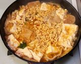 豚肉とキムチと豆腐の辛ラーメン作り方8写真