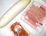 豚肉大根キムチ煮物♪簡単作り方1写真