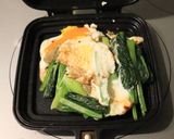 ホットサンドパンで卵ごぼう小松菜焼き作り方5写真