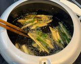さつまいもと春菊のかき揚げ作り方6写真