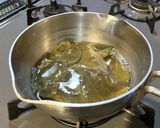 柿の生葉茶の出し殻で作った佃煮作り方1写真
