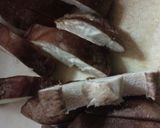 しいたけと豚の卵とじ作り方1写真