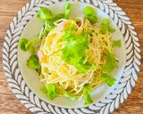 ホワイトセロリとベーコンのオイルパスタ作り方3写真