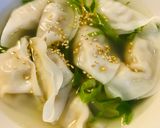 レトルト餃子の鶏ガラネギスープ作り方3写真