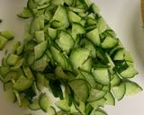 きゅうりとツナの塩昆布おにぎり作り方1写真