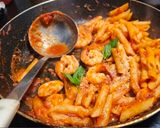 イタリア人直伝♪海老のトマトペンネ簡単夕食作り方3写真