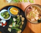 【胃にやさしい🪷】豆腐きのこ汁🫛きぬさや🥣簡単♪作り方4写真