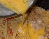 簡単具沢山・鶏肩肉のカルボナーラ風パスタ作り方6写真