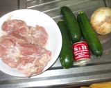 ズッキーニカレーチーズ焼き♪簡単作り方1写真