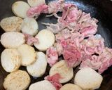 豚肉と長芋の味ぽん炒め♪作り方3写真