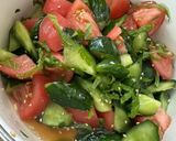 きゅうり＆トマトの冷製サラダ作り方5写真