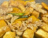 厚揚げとかぼちゃと豚肉のこく旨甘辛炒め作り方9写真
