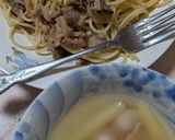 簡単★牛こま肉のめんぽん醤油パスタ作り方3写真