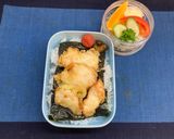 昔ながらの鶏天海苔弁当🍱作り方5写真