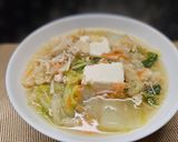 白菜と豆腐のとろみスープ作り方8写真
