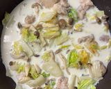 鶏肉と白菜のクリーム煮作り方5写真