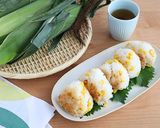 塩バターコーンの焼きおにぎり作り方5写真