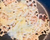 レンコンのチーズガレット風。簡単、フライパンで。作り方3写真