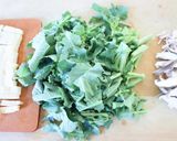 優しい風味【三陸つぼみ菜の煮浸し】卵とじ作り方1写真
