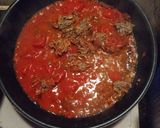 簡単☆アスパラと挽き肉のトマトパスタ作り方4写真