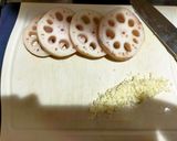 厚切レンコンとチキンのガーリックステーキ作り方1写真