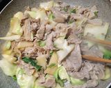 簡単子持ち高菜と豚こま肉のゴマ油醤油炒め作り方5写真