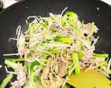 青梗菜と豚肉のあんかけ☆カリカリ焼きそば作り方8写真