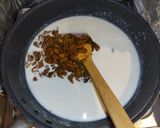 なめこ明太クリームパスタ作り方2写真
