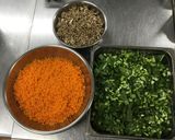 【保育園給食】納豆そぼろ丼作り方1写真