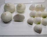 新玉ねぎのポン酢照り焼き作り方1写真